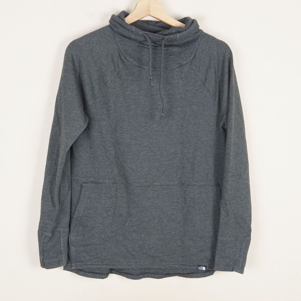 The North Face Gray Funnel Neck Pullover Sweater Womens Sz S